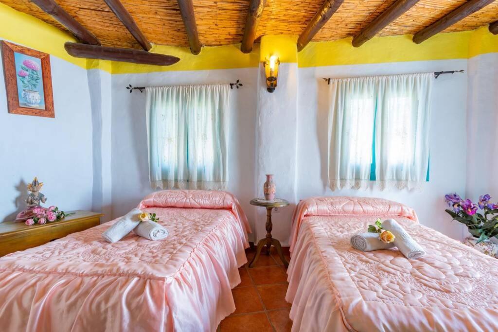 Casa Rosa, Con Encanto Y Piscina Climatizada Frigiliana Exterior foto